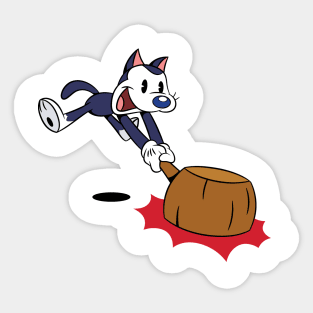 Cat Splat Fever Sticker